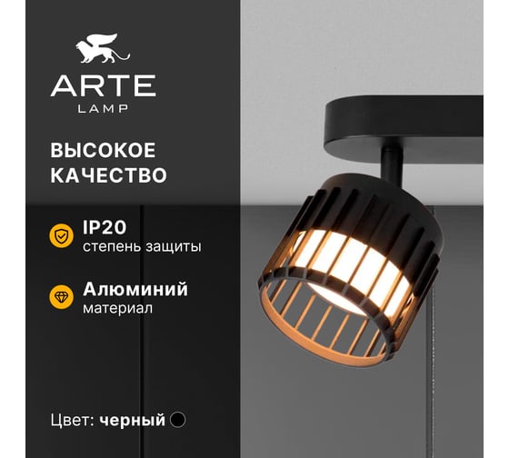 Спот ARTE LAMP ATRIA A8031PL-2BK