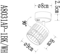 Спот ARTE LAMP ATRIA A8031AP-1WH