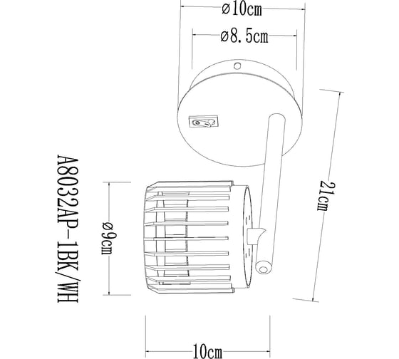 Спот ARTE LAMP ATRIA A8032AP-1WH