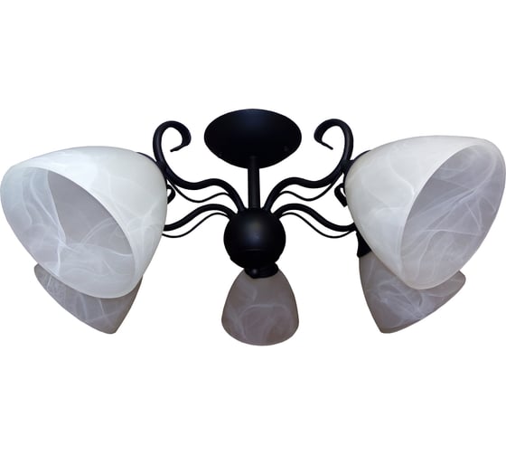 Люстра JUPITER LIGHTING N 1376/5 черный-5х60W E27 230V, 55-55-30 N 1376 1