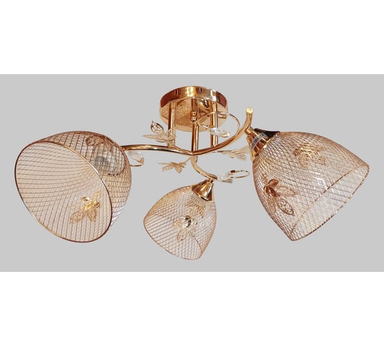 Люстра JUPITER LIGHTING золото-3х60W E27 230V, 24 см-44 см-44 см MО 85-5008/3 1