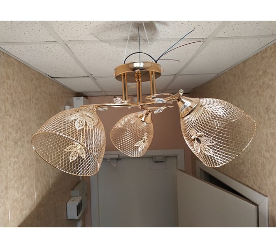 Люстра JUPITER LIGHTING золото-3х60W E27 230V, 24 см-44 см-44 см MО 85-5008/3