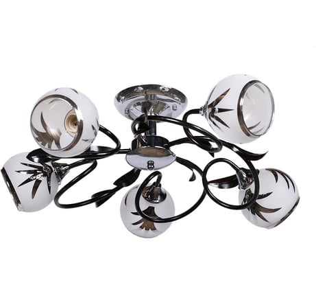 Люстра JUPITER LIGHTING черный хром-5х60W E27 230V, 18-d56 K 0704/5