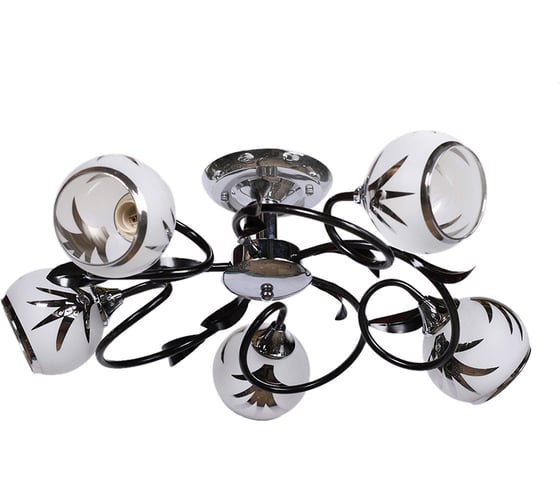 Люстра JUPITER LIGHTING черный хром-5х60W E27 230V, 18-d56 K 0704/5 1