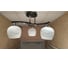 Люстра JUPITER LIGHTING Нити сфера хром, венге-3х60W E27 230V, 50-50-29 N01-15С79/3 3