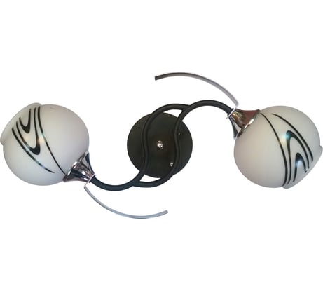 Люстра JUPITER LIGHTING черный-2х60W E27 230V, 18-45-22 A 1956/2