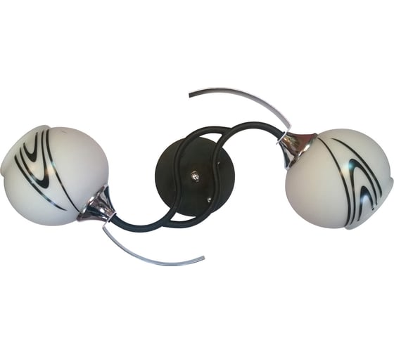 Люстра JUPITER LIGHTING черный-2х60W E27 230V, 18-45-22 A 1956/2 1