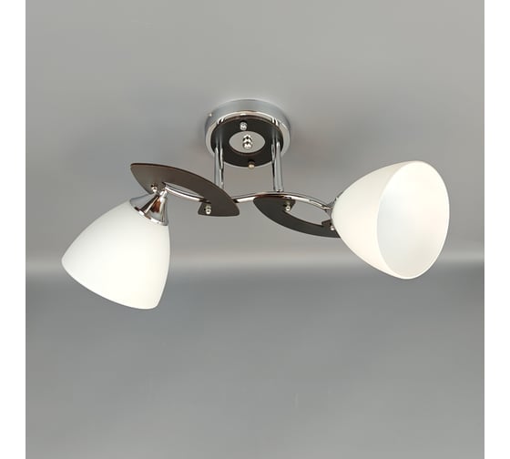 Люстра JUPITER LIGHTING хром, венге-2х60W E27 230V, 28-48-20 N01-1715/2