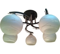 Люстра JUPITER LIGHTING Нити сфера хром, венге-5х60W E27 230V N01-15С79/5