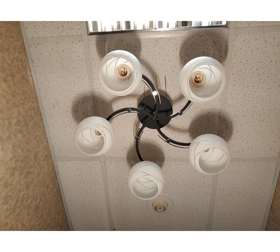 Люстра JUPITER LIGHTING Нити сфера хром, венге-5х60W E27 230V N01-15С79/5
