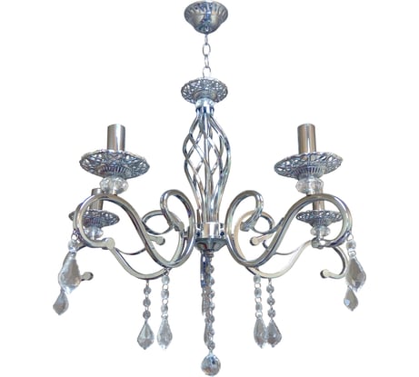 Люстра JUPITER LIGHTING N10-1208/5 хром-5х60W E14 230V, 72-d 60 N10-1208