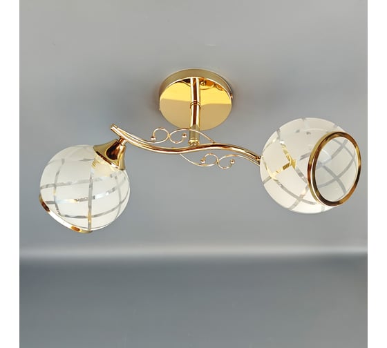 Люстра JUPITER LIGHTING ТЕЯ золото-2х60W E27 230V N10-3064/2