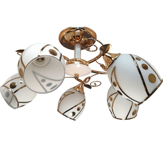 Люстра JUPITER LIGHTING золото-5х60W E27 230V, 27-d 50 N10-0367/5 1