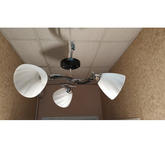 Люстра JUPITER LIGHTING хром венге-3х60W E27 230V, 23-d 52 N10-3166/3