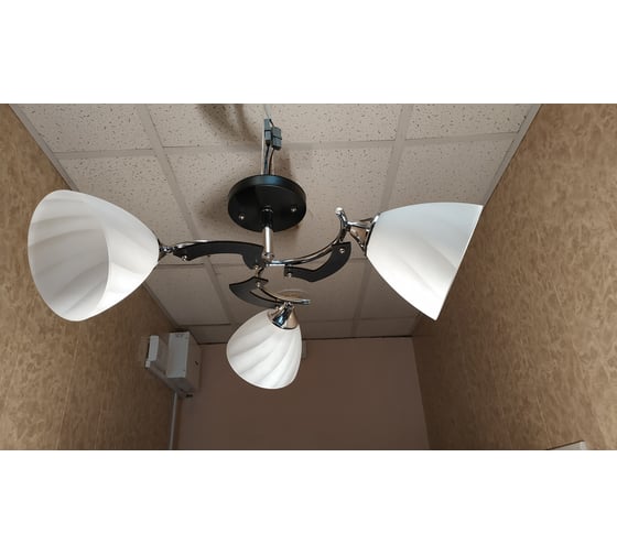 Люстра JUPITER LIGHTING хром венге-3х60W E27 230V, 23-d 52 N10-3166/3