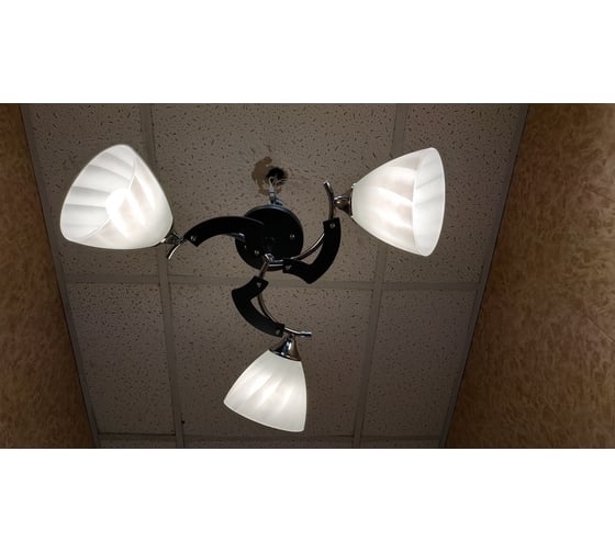 Люстра JUPITER LIGHTING хром венге-3х60W E27 230V, 23-d 52 N10-3166/3