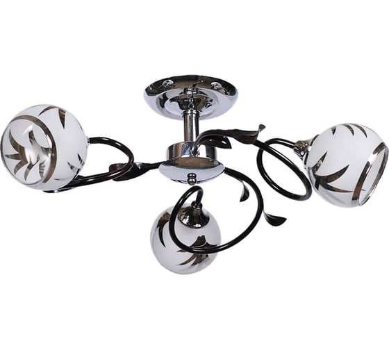 Люстра JUPITER LIGHTING черный хром-3х60W E27 230V, 18-d56 K 0704/3 1