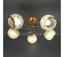 Люстра JUPITER LIGHTING N10-3064/5 ТЕЯ золото-5х60W E27 230V, 24-60-60 N10-3064