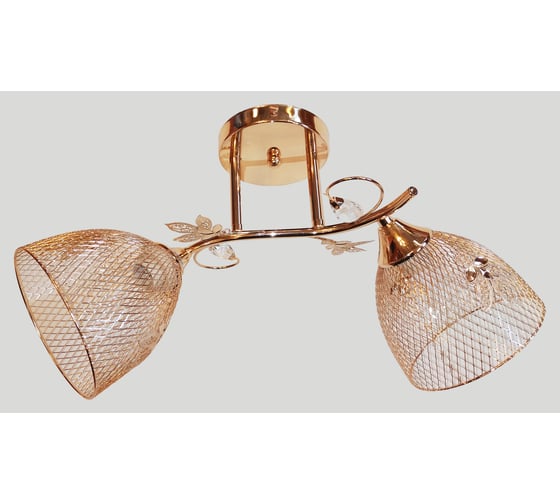 Люстра JUPITER LIGHTING золото-2х60W E27 230V, 26 см-48 см-18 см MО 85-5008/2