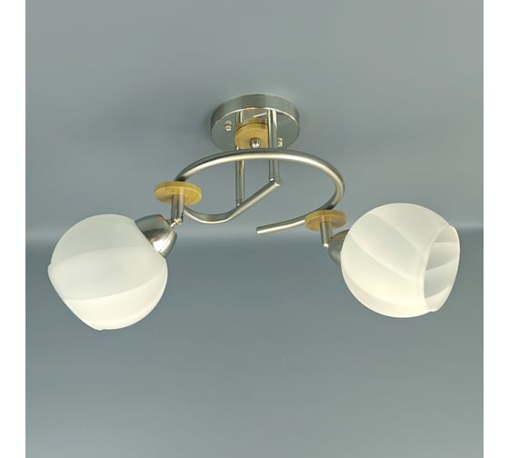 Люстра JUPITER LIGHTING хром-2х60W E27 230V, 50-20-31 N10-2889/2 1