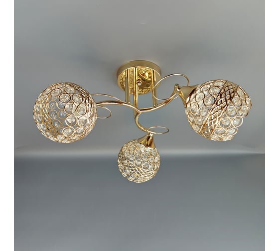 Люстра JUPITER LIGHTING золото-3х60W E27 230V N10-2725/3