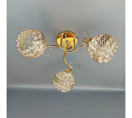 Люстра JUPITER LIGHTING золото-3х60W E27 230V N10-2725/3