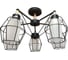 Люстра JUPITER LIGHTING черная + светлое дерево-5х60W E27 230V, 31 см-50 см-50 с MО 85-1039/5 1