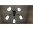 Люстра JUPITER LIGHTING черная + светлое дерево-5х60W E27 230V, 31 см-50 см-50 с MО 85-1039/5 11