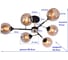 Люстра JUPITER LIGHTING 6х60W E27 230V MО 85-5080/6 2