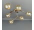 Люстра JUPITER LIGHTING хром+темно-коричневый-6х60W E27 230V, 25 см-60 см-60 MО 85-1187/6 4