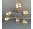 Люстра JUPITER LIGHTING хром+темно-коричневый-6х60W E27 230V, 25 см-60 см-60 MО 85-1187/6 5