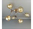 Люстра JUPITER LIGHTING хром+темно-коричневый-6х60W E27 230V, 25 см-60 см-60 MО 85-1187/6 10