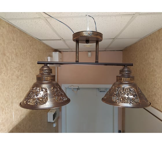 Люстра JUPITER LIGHTING ржа-2х60W E27 230V, 27 см-50.5 см-19 см MО 83-5046/2