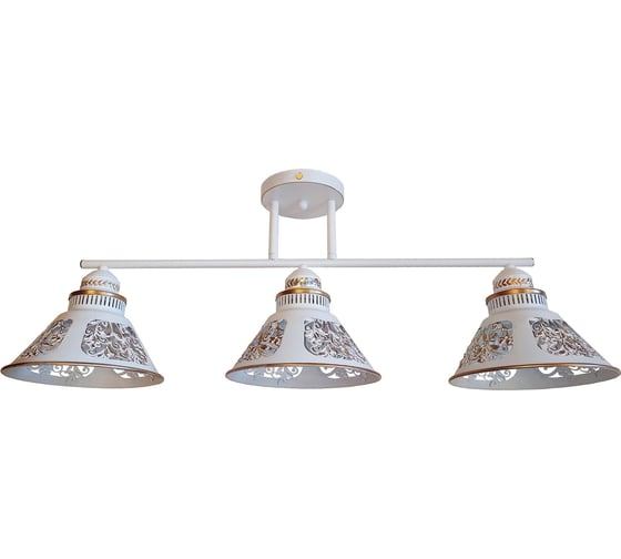 Люстра JUPITER LIGHTING белая патина-3х60W E27 230V, 27 см-72.5 см-18.5 см MО 83-5046/3 1