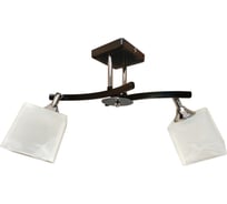 Люстра JUPITER LIGHTING N10-3324/2 Куб хром венге-2х60W E27 230V, 30-45-18 N10-3324