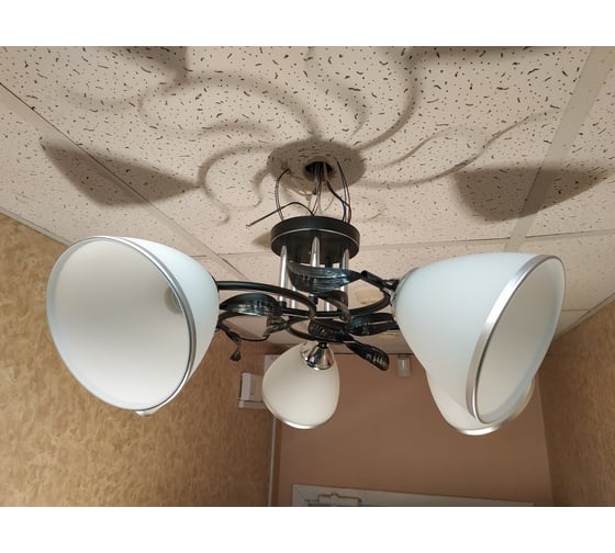 Люстра JUPITER LIGHTING черный+хром-5х60W E27 230V, 24-60-60 N10-2709/5