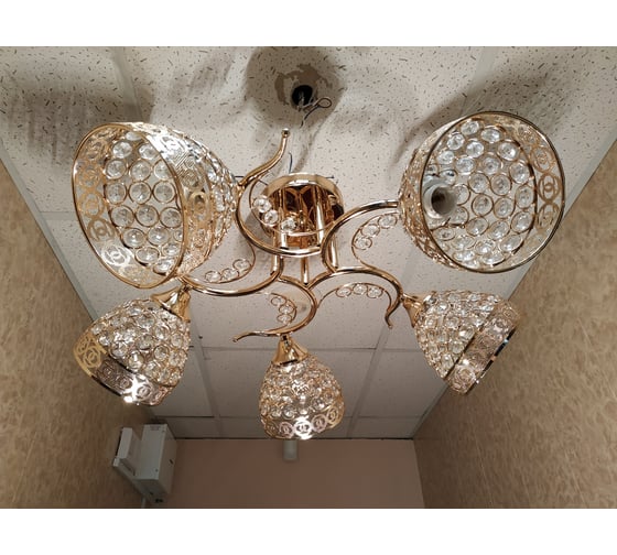 Люстра JUPITER LIGHTING золото-5х60W E27 230V, 25-d 60 N10-2947/5