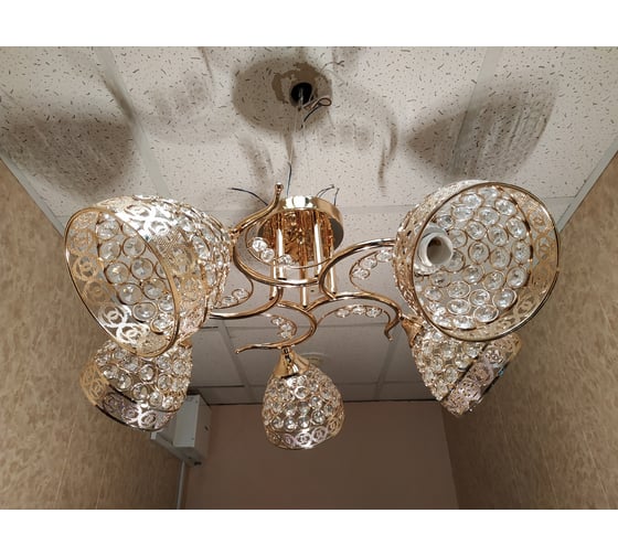 Люстра JUPITER LIGHTING золото-5х60W E27 230V, 25-d 60 N10-2947/5