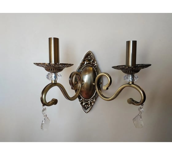 Бра JUPITER LIGHTING латунь-2х60W E14 230V, 24-29-19 N10-1208/2