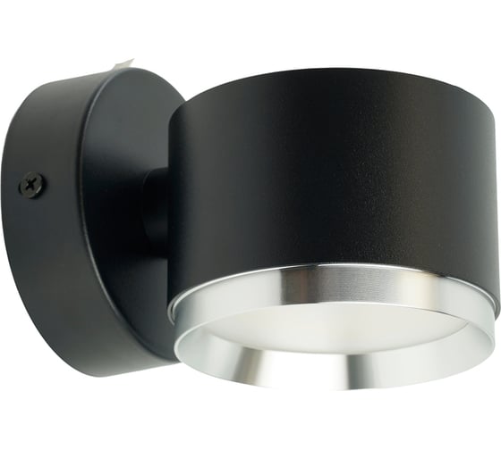 Светильник настенный FERON HL4598 Barrel DUET 12W, 230V,GX53, черный + хром IP20, 51691
