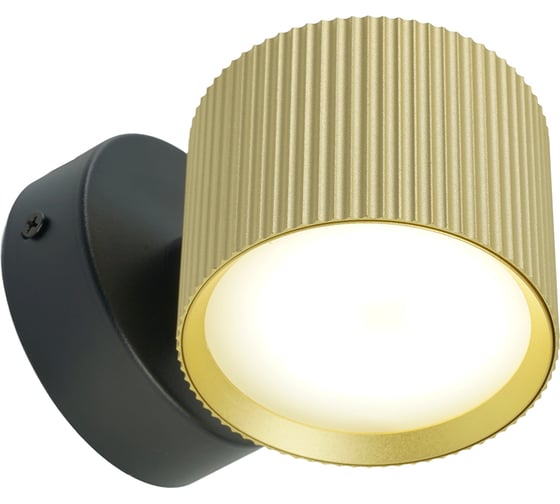 Светильник настенный FERON HL4580 ARIA 12W, 230V,GX53, золото+черный IP20, 51677