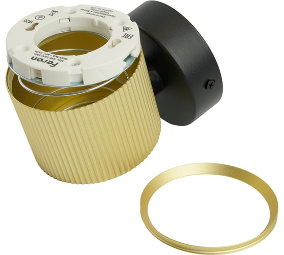 Светильник настенный FERON HL4580 ARIA 12W, 230V,GX53, золото+черный IP20, 51677