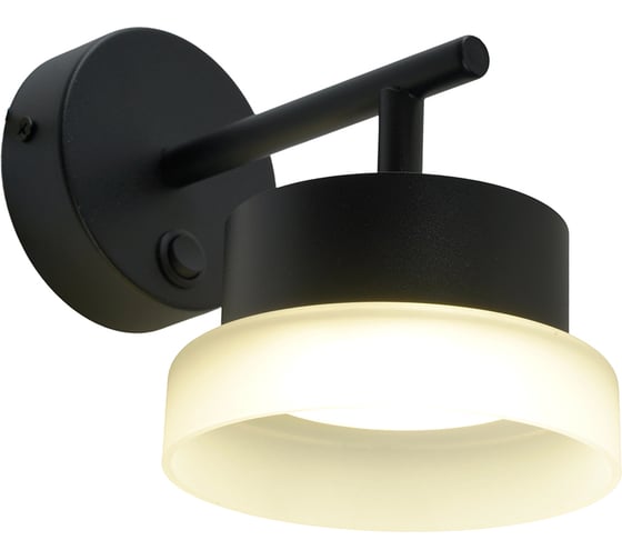 Светильник настенный FERON HL4600 OPAL 12W, 230V, GX53, черный, 51685