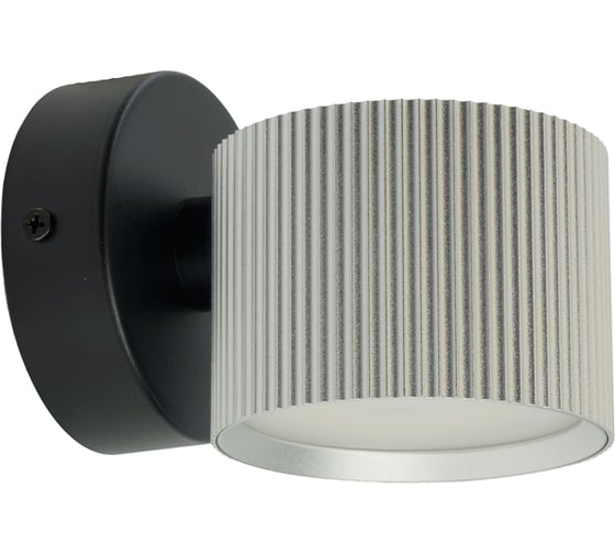 Светильник настенный FERON HL4580 ARIA 12W, 230V,GX53, серебро + черный IP20, 51676 1