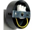Светильник настенный FERON HL4580 ARIA 12W, 230V,GX53, серебро + черный IP20, 51676 9
