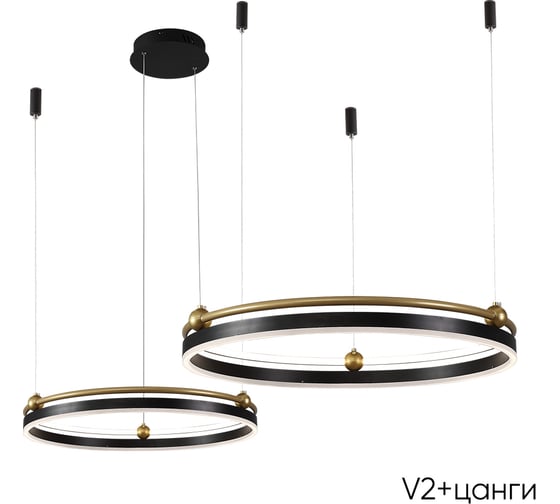Подвесной светодиодный светильник Crystal lux FERNANDO SP123W LED  BLACK/GOLD