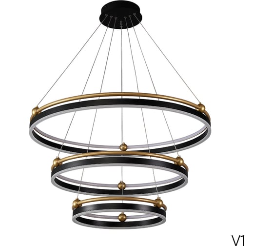 Подвесной светодиодный светильник Crystal lux FERNANDO SP158W LED BLACK/GOLD