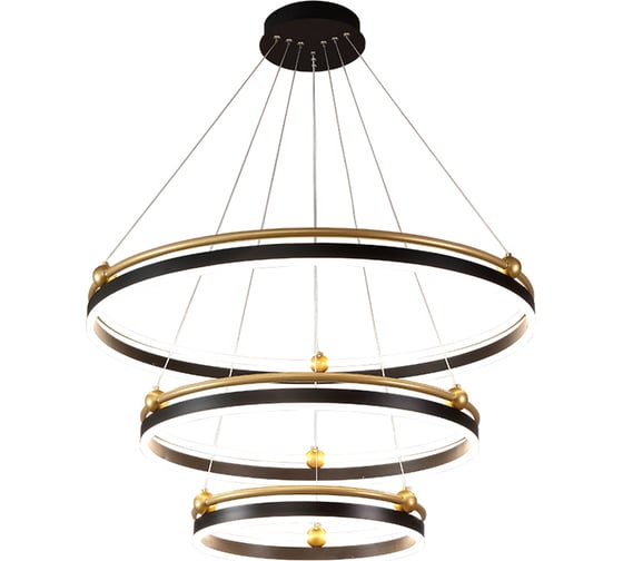 Подвесной светодиодный светильник Crystal lux FERNANDO SP158W LED BLACK/GOLD