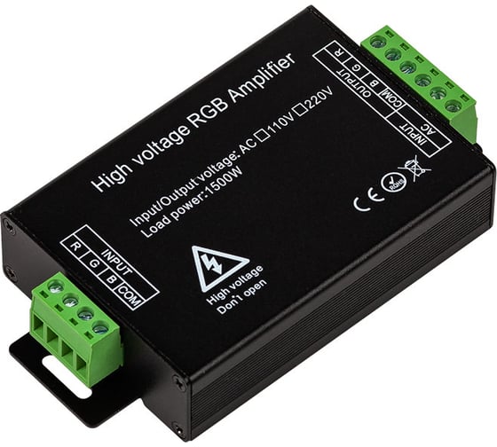 Усилитель MAKSILED RGB 220В, 1500 Вт, 3 канала x 2А, ML-RP-RGB