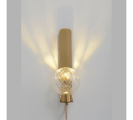 Настенный светодиодный светильник Crystal lux BELLA AP1 BRASS
